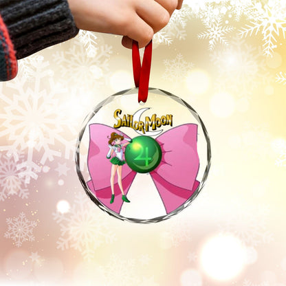 Sailor Moon Round Crystal Ornament - Sailor Jupiter