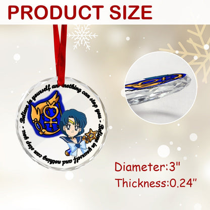 Sailor Moon Round Crystal Ornament -Sailor Mercury