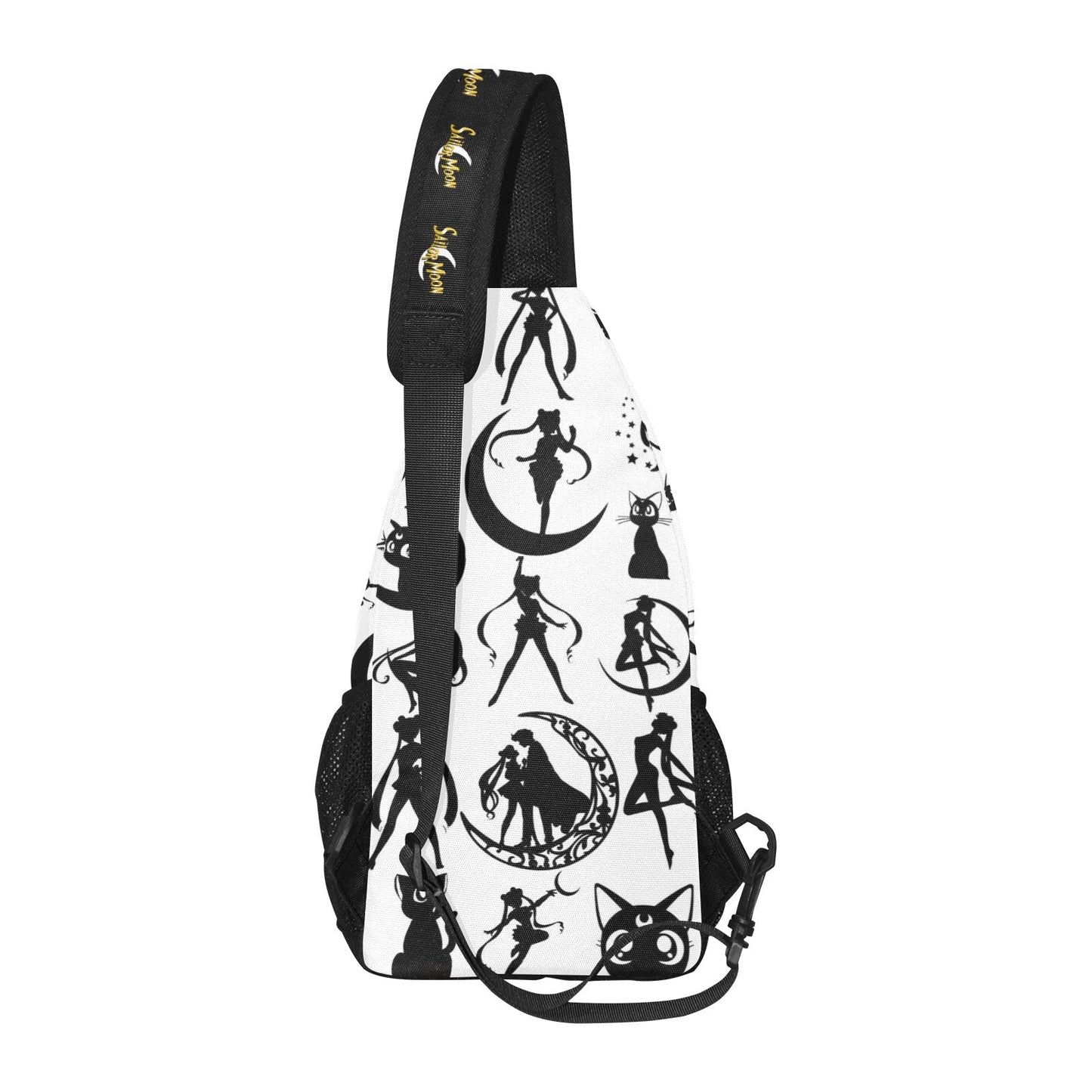 Bolso bandolera Sailor Moon negro/blanco