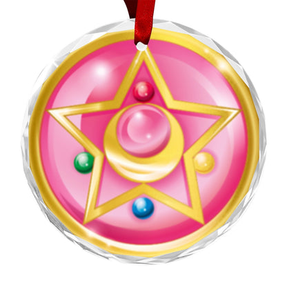 Sailor Moon Round Crystal Ornament - Brooch 1