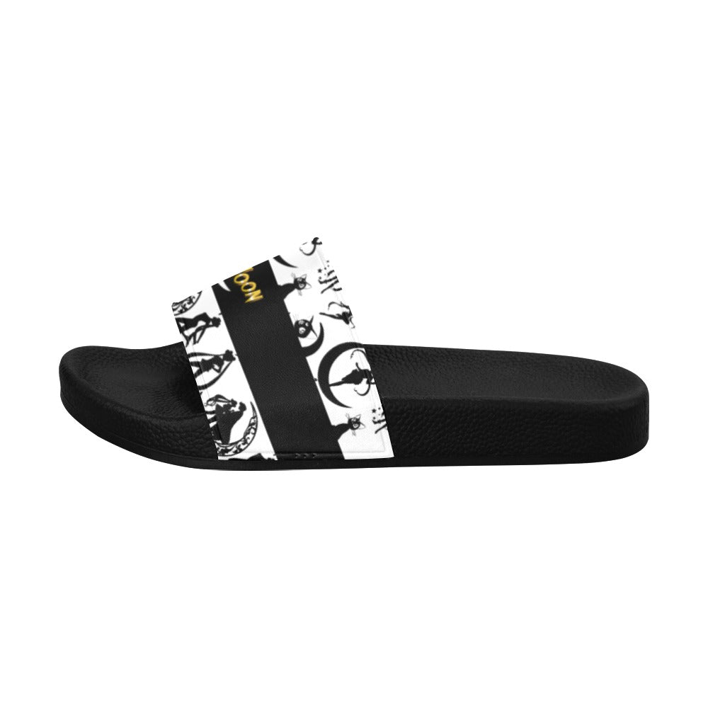 Sailor Moon Slides Blk/Wht