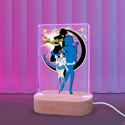 Sailor Mercury 7 Color Acrylic Nightlight 5" x 7.5"