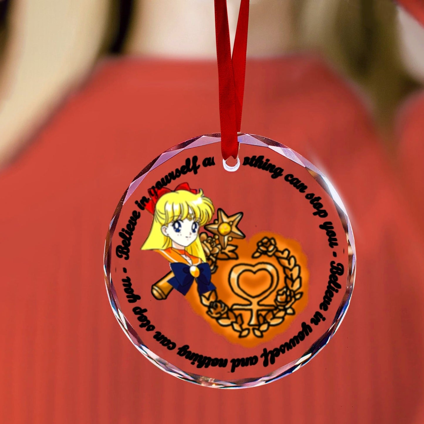 Sailor Moon Round Crystal Ornament - Sailor Venus