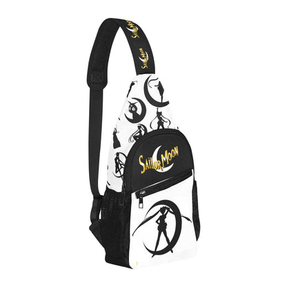 Bolso bandolera Sailor Moon negro/blanco