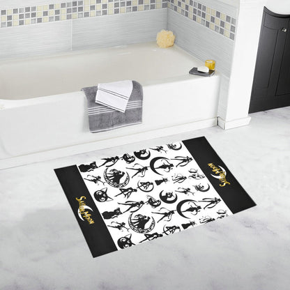 Sailor Moon Rug Blk/Wht Bath Rug 20''x 32'' Set of Two