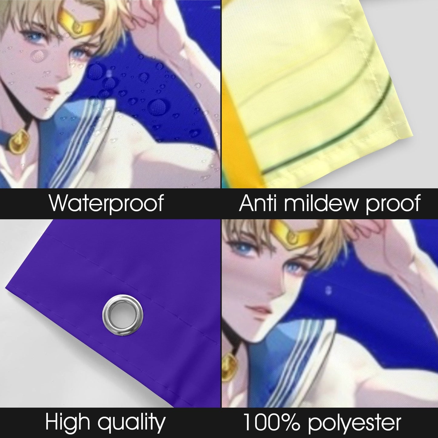 Sailor Uranus shower curtain Shower Curtain 72" x 72"