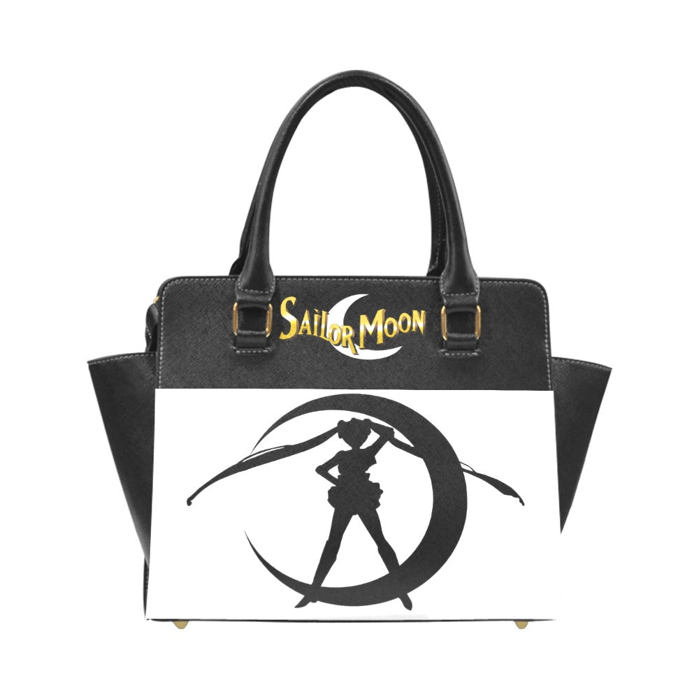 Sailor Moon Rivited Handbag Blk/Wht