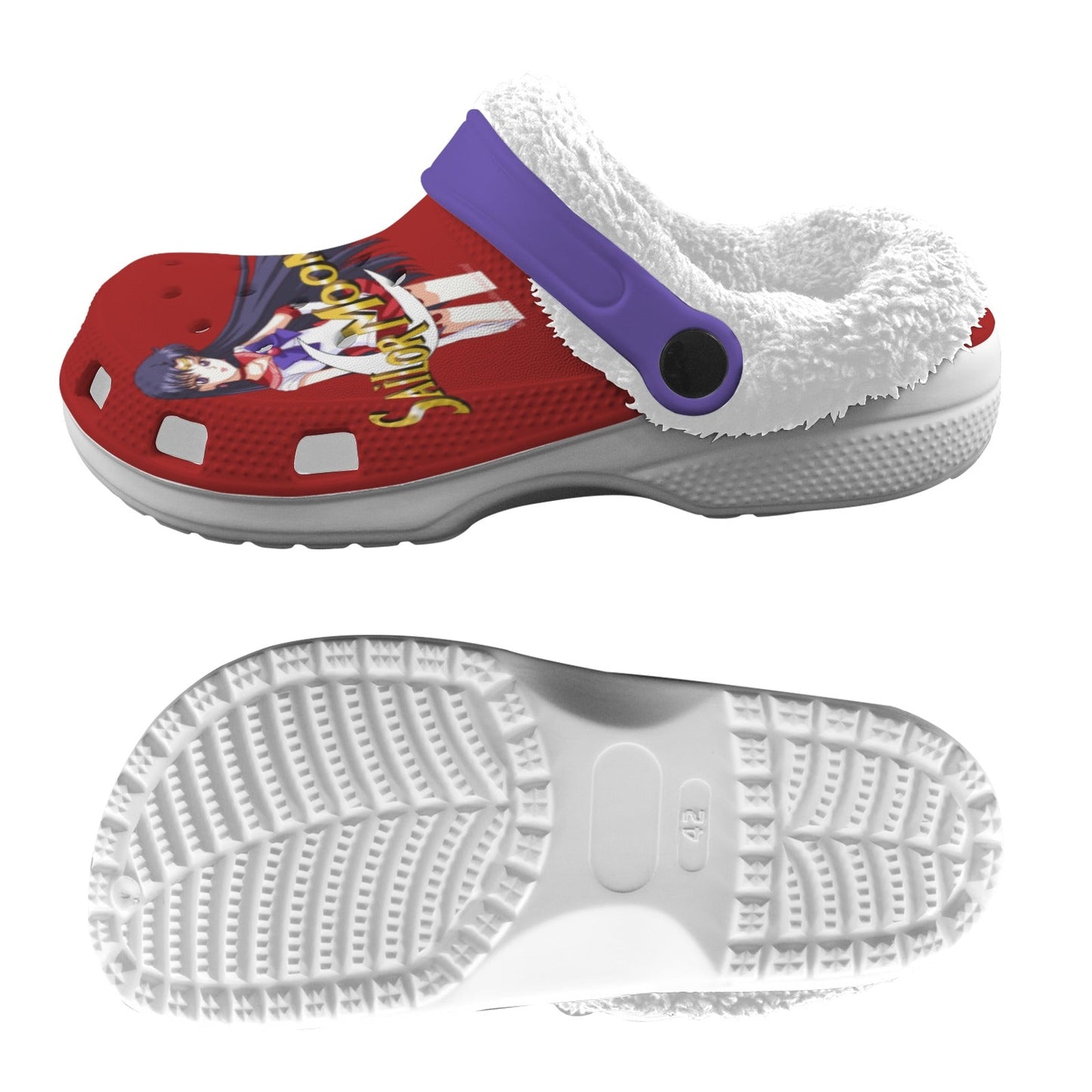 Sailor Mars Fleece Lined Foam Clogs