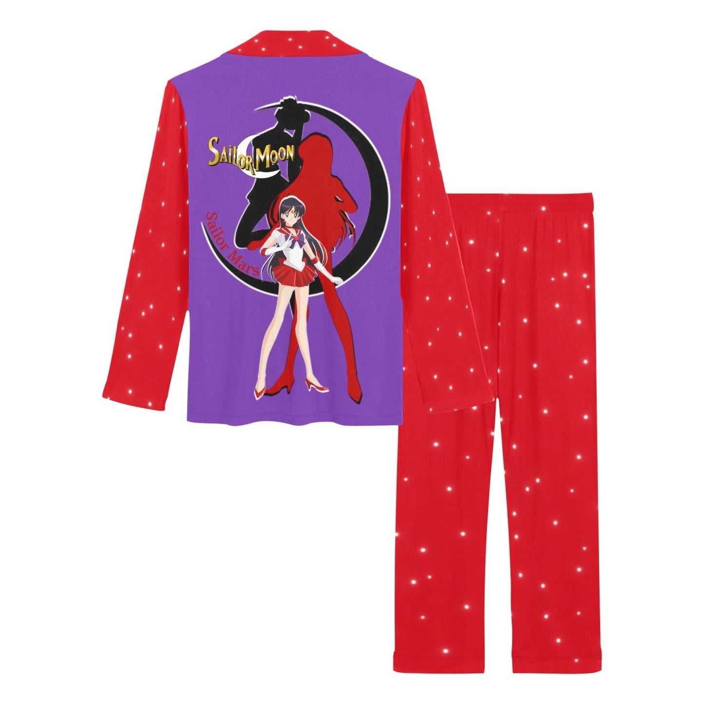 Sailor Mars Women's Long Pajama Set