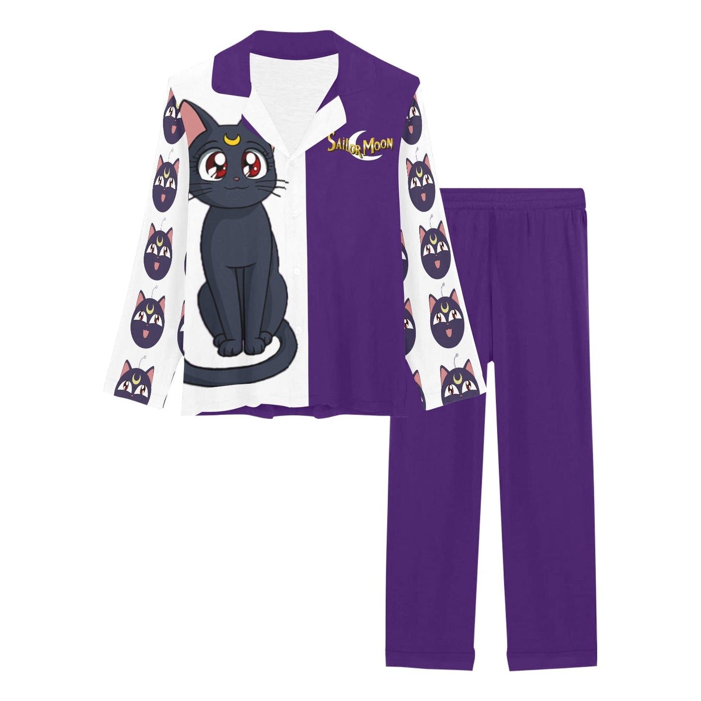 Sailor Moon Luna Women's Long Pajama Set