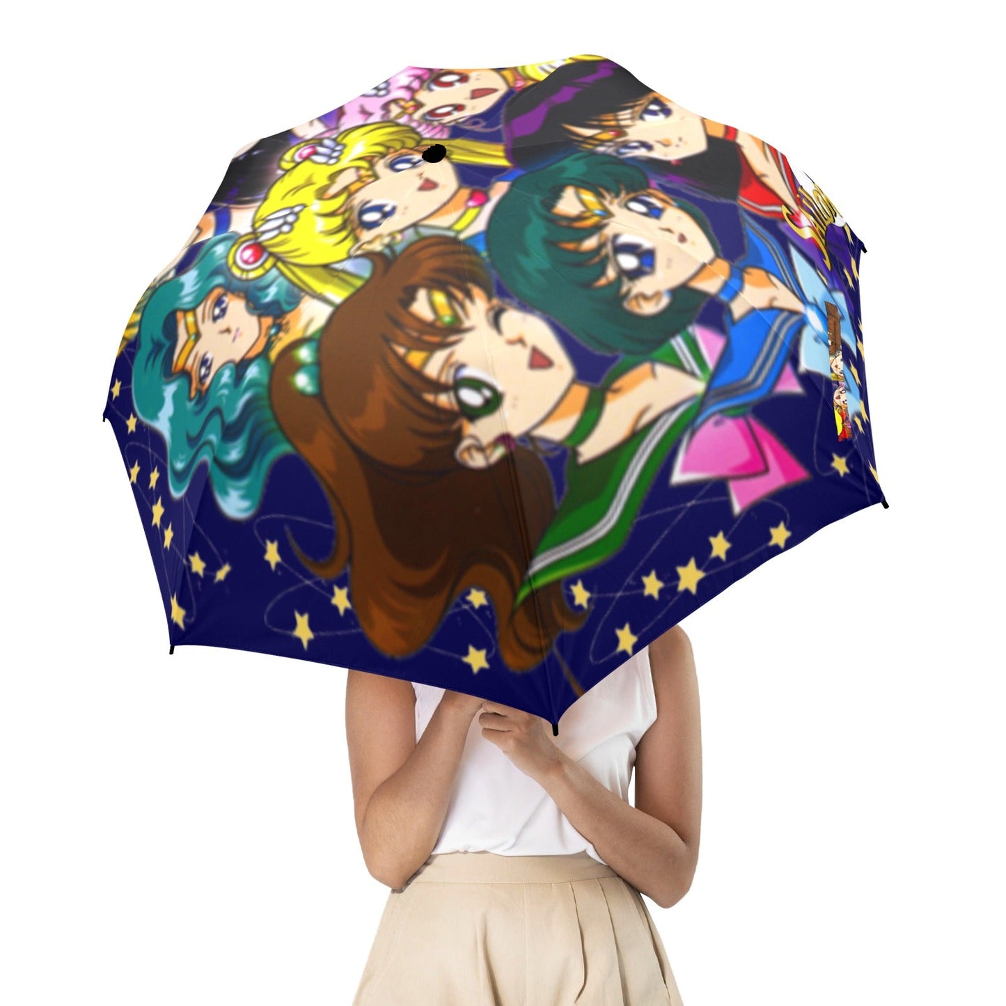 Sailor Moon Semi-Automatic Foldable Umbrella