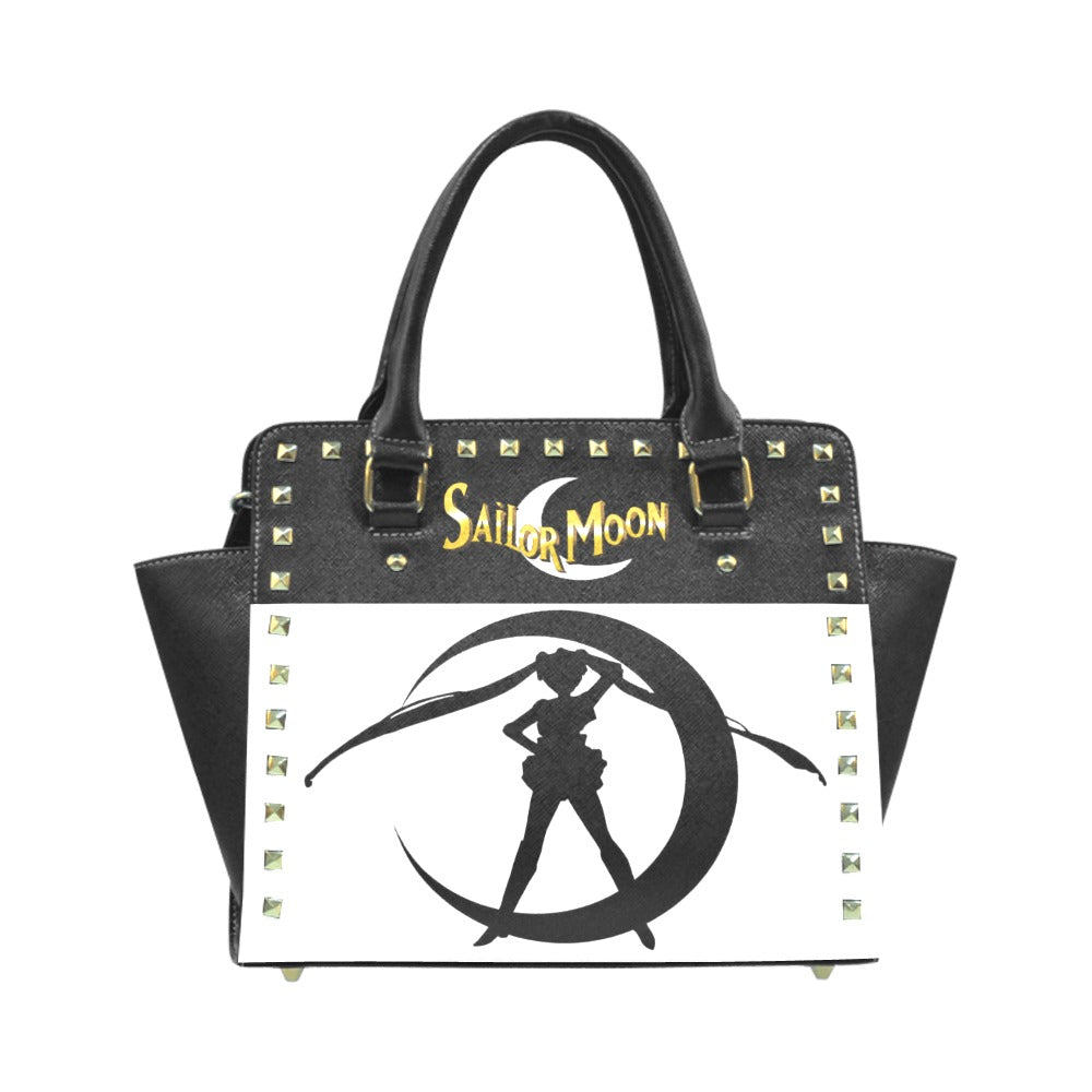 Sailor Moon Rivited Handbag Blk/Wht