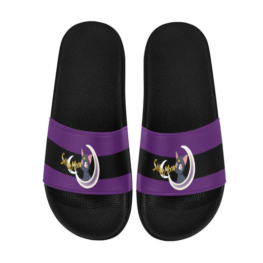 Sailor Moon Luna Slide Sandals Blk