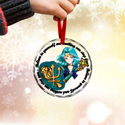 Sailor Moon Round Crystal Ornament - Sailor Neptune