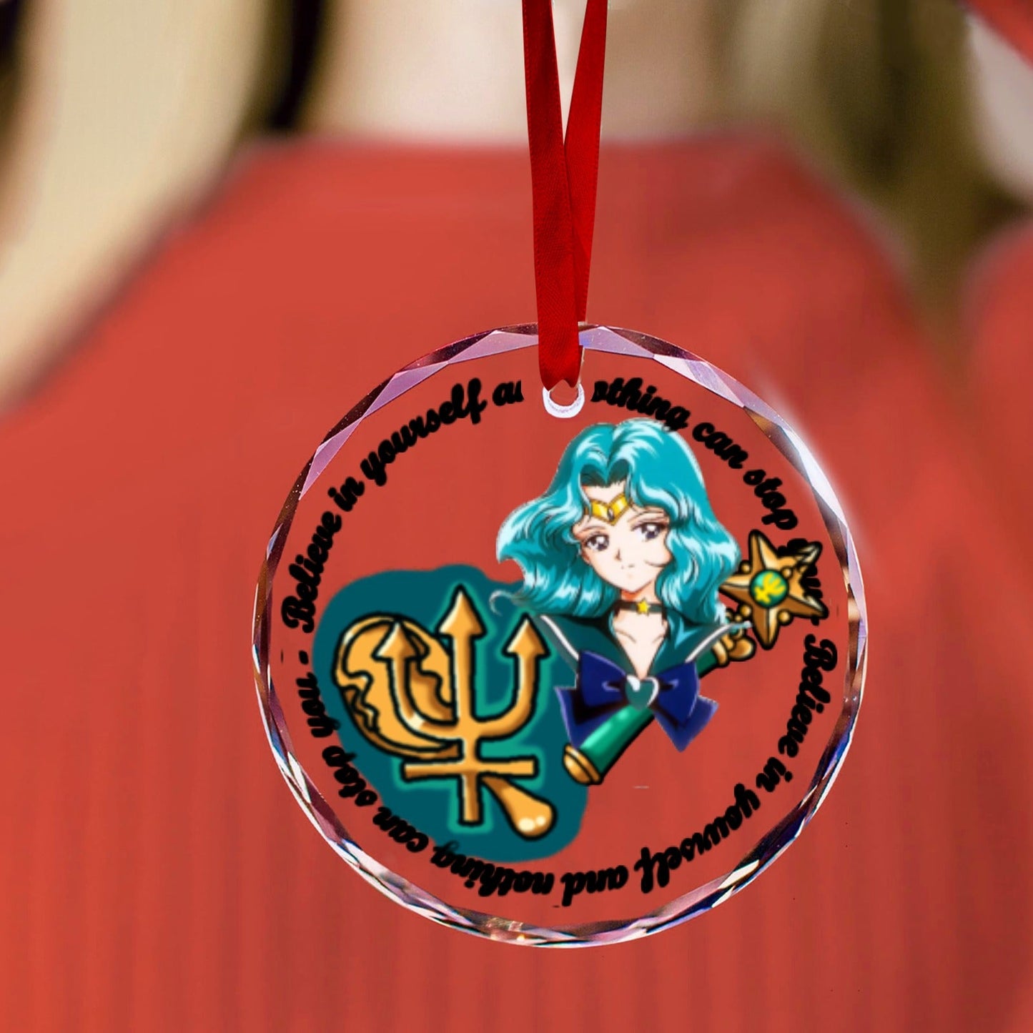 Sailor Moon Round Crystal Ornament - Sailor Neptune