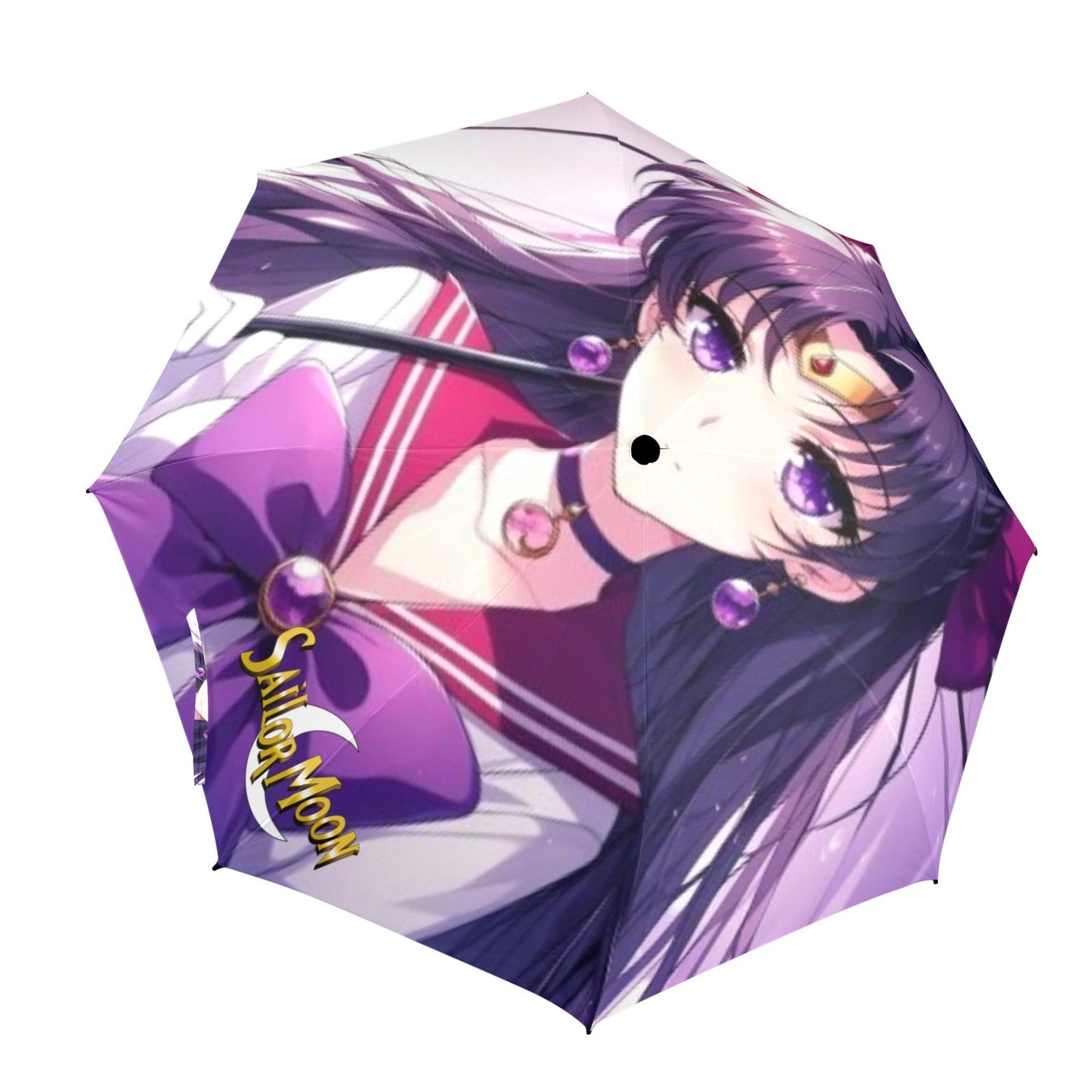 Sailor Mars Semi-Automatic Foldable Umbrella