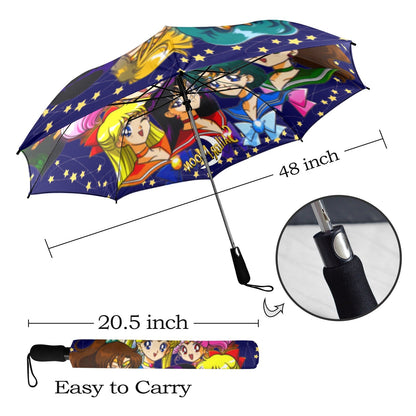 Sailor Moon Semi-Automatic Foldable Umbrella