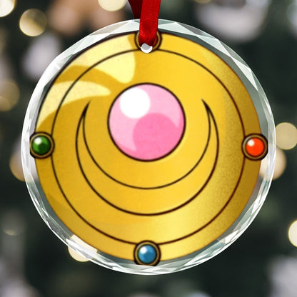 Sailor Moon Round Crystal Ornament - Brooch 2