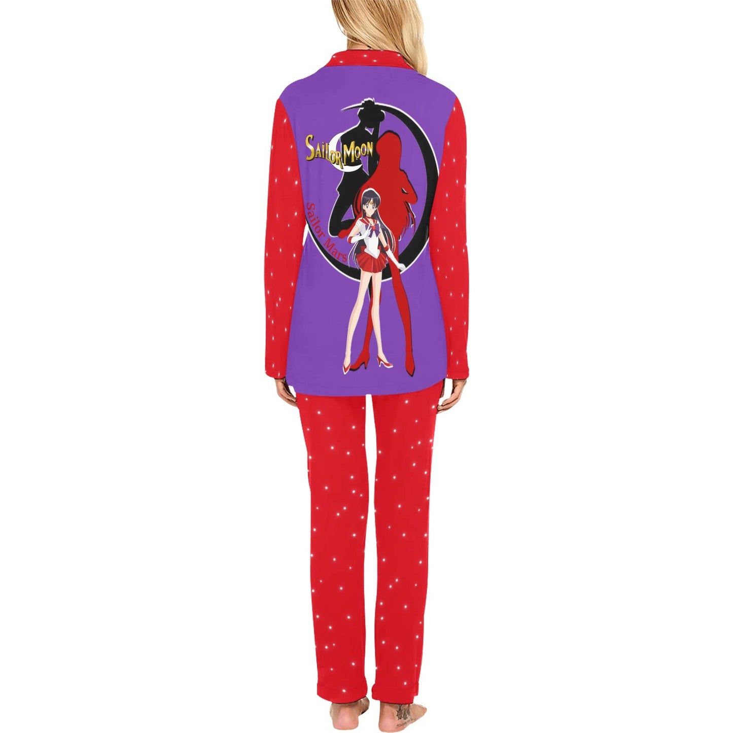 Sailor Mars Women's Long Pajama Set