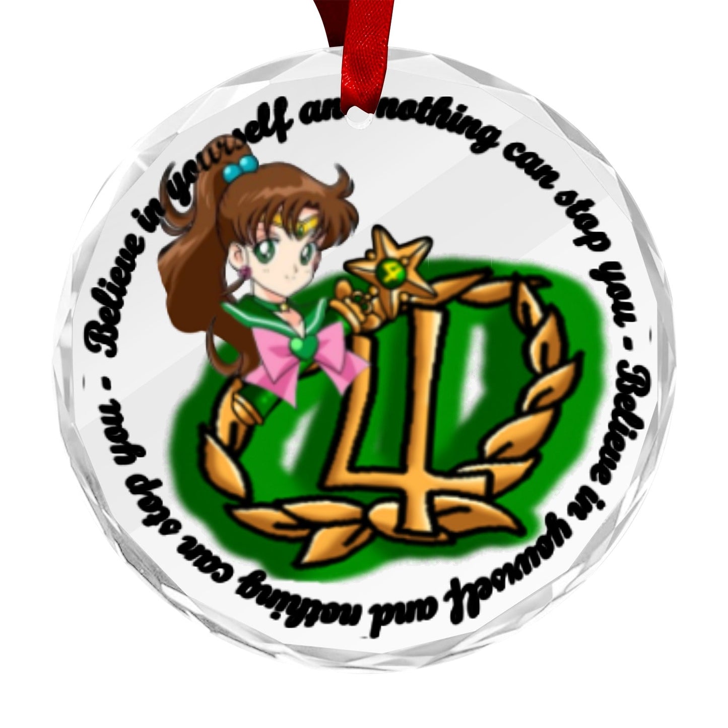 Sailor Moon Round Crystal Ornament - Sailor Jupiter