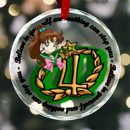 Sailor Moon Round Crystal Ornament - Sailor Jupiter