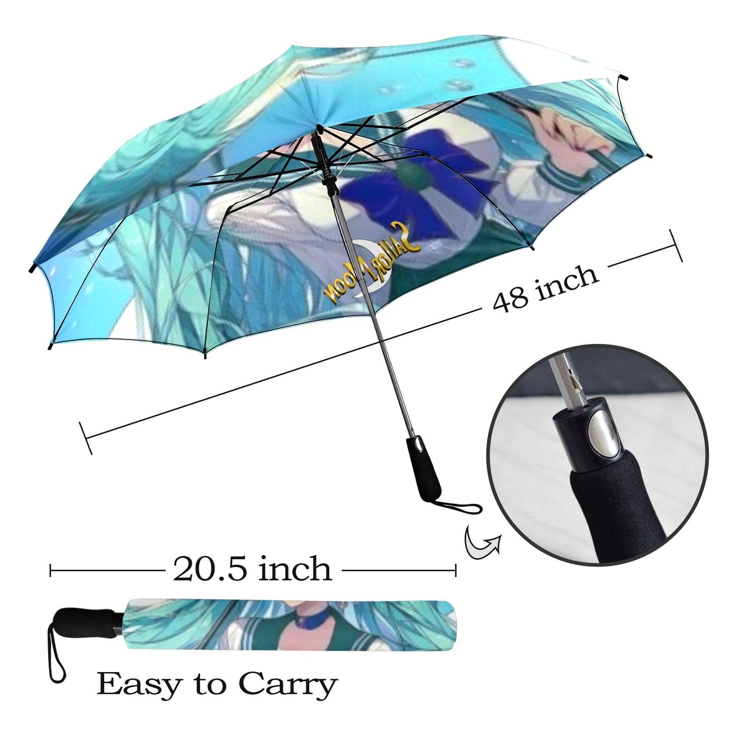 Sailor Neptune Semi-Automatic Foldable Umbrella