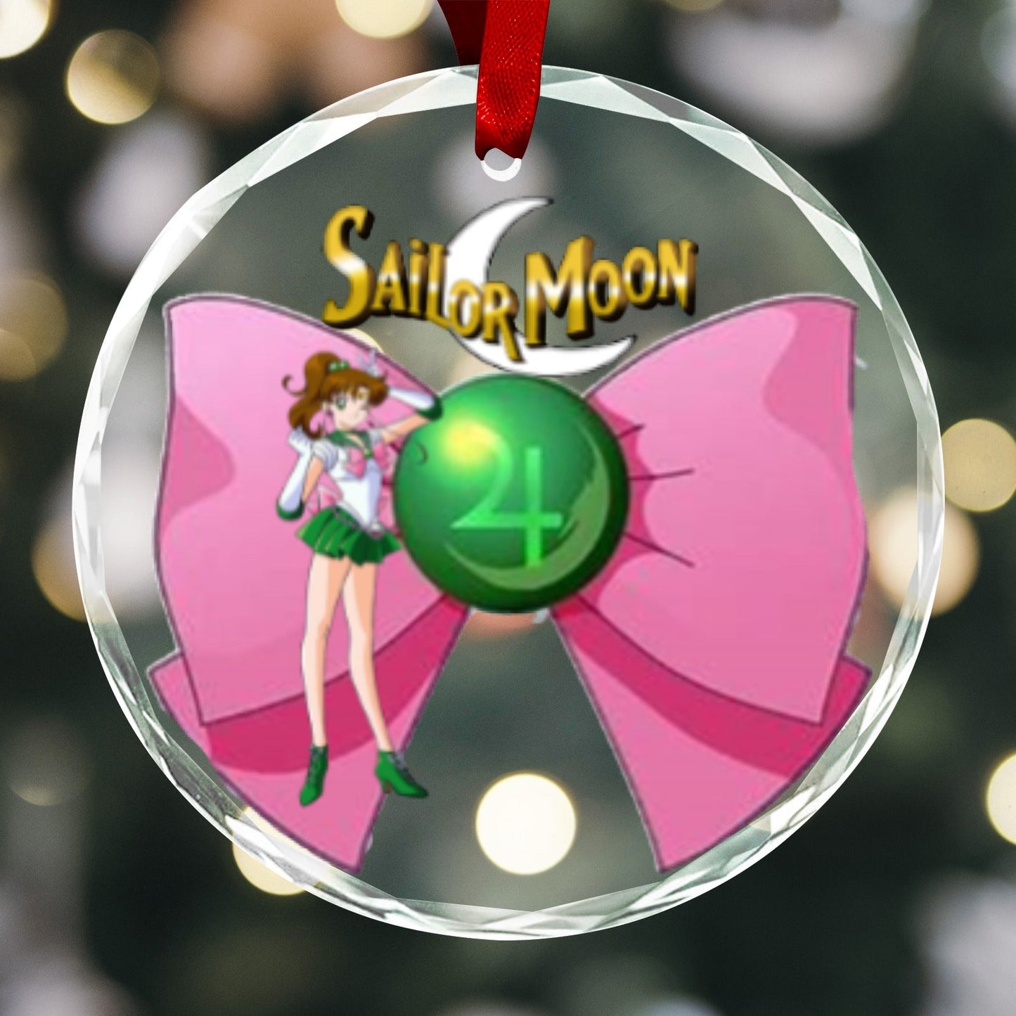 Sailor Moon Round Crystal Ornament - Sailor Jupiter