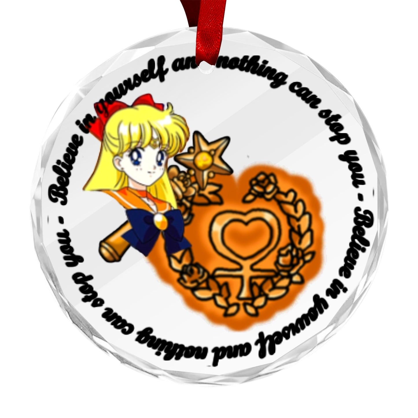 Sailor Moon Round Crystal Ornament - Sailor Venus