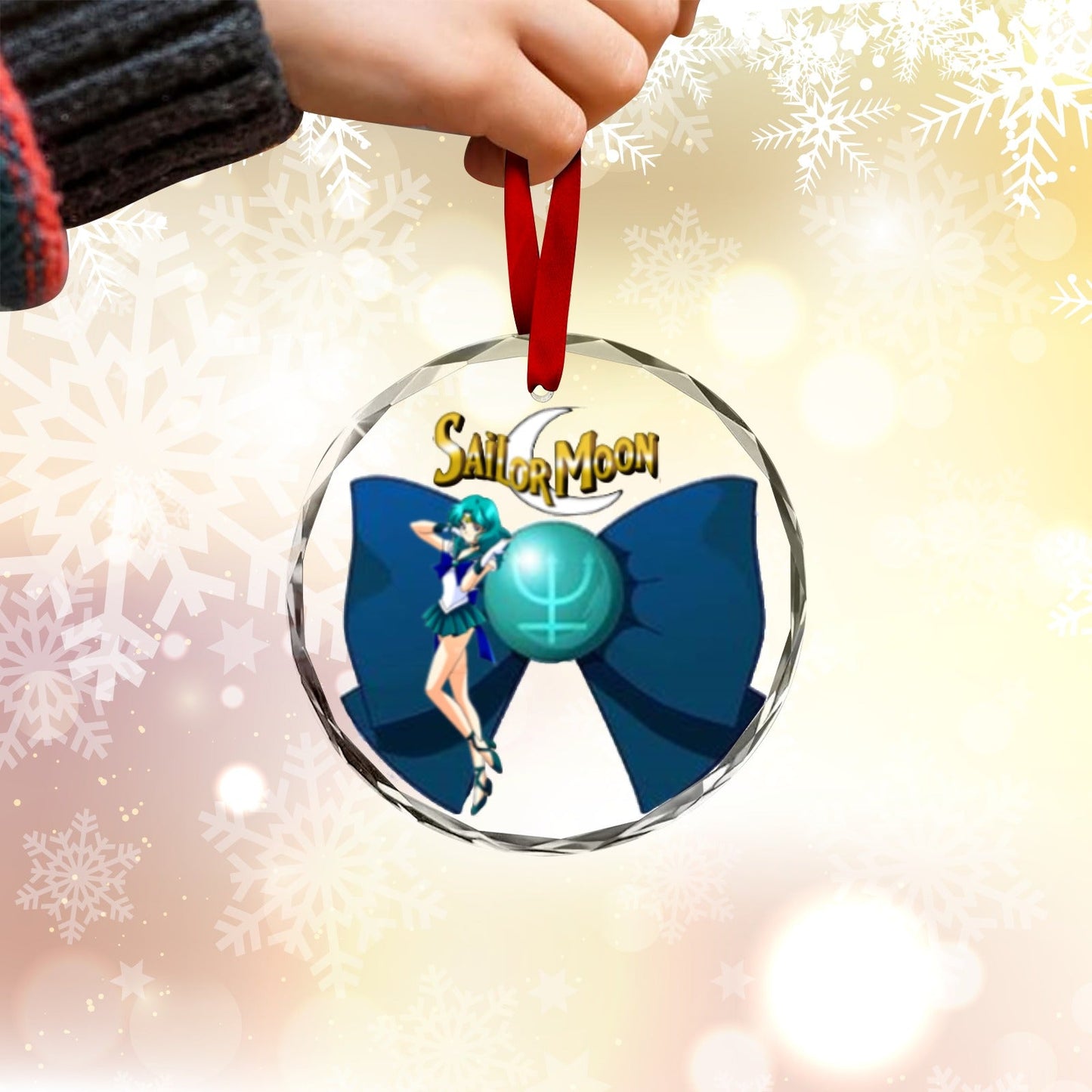 Sailor Moon Round Crystal Ornament -Sailor Neptune