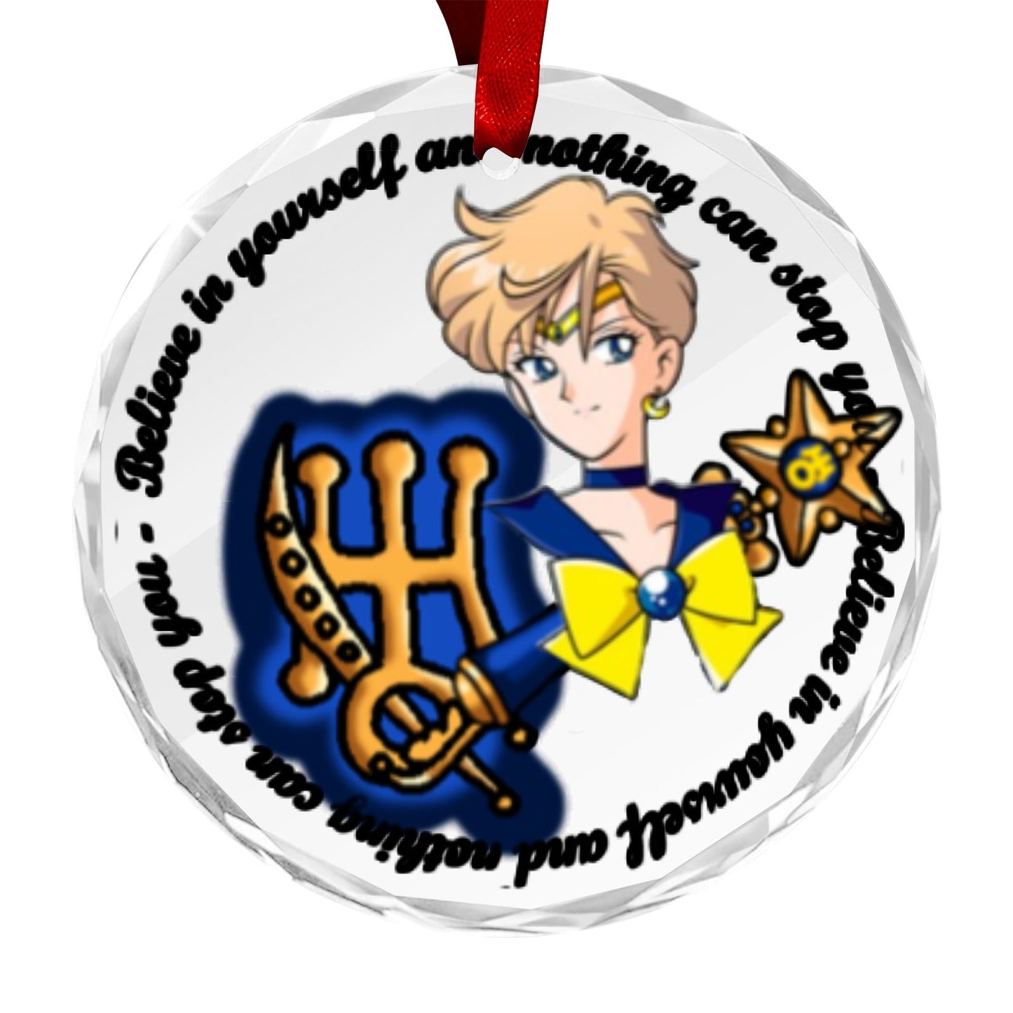 Sailor Moon Round Crystal Ornament -Sailor Uranus