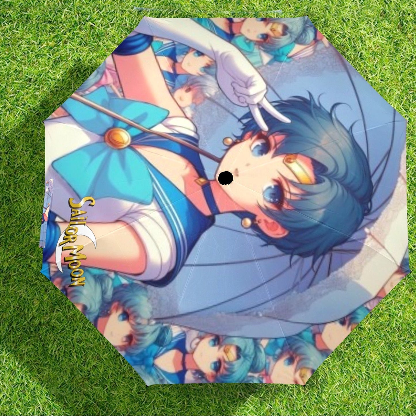 Sailor Mercury Semi-Automatic Foldable Umbrella