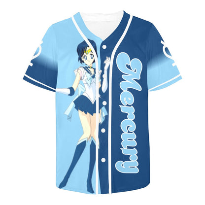 Sailor Mercury Unisex Baseball Jersey