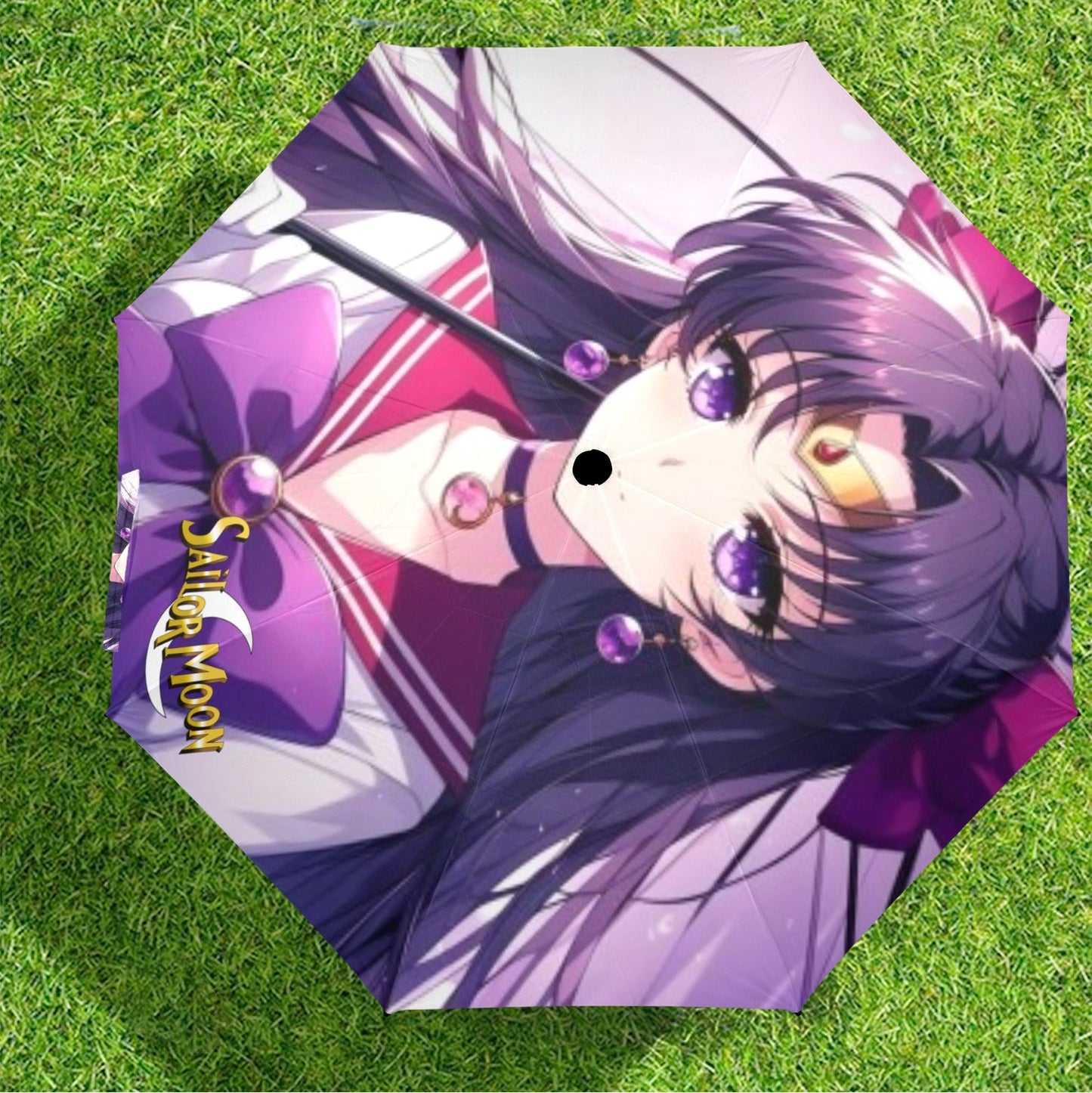 Sailor Mars Semi-Automatic Foldable Umbrella