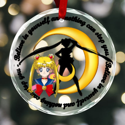 Sailor Moon Round Crystal Ornament - Sailor Moon