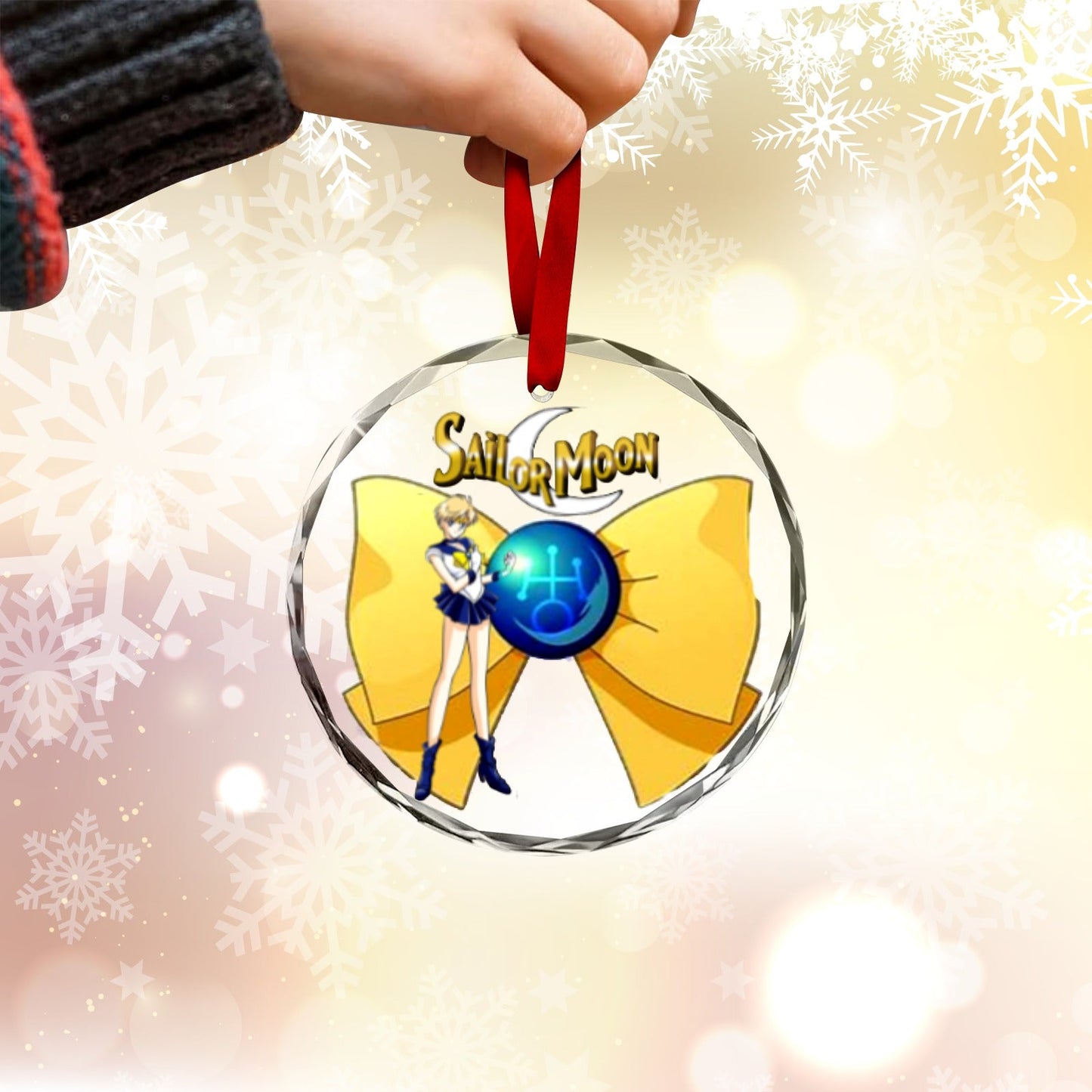 Sailor Moon Round Crystal Ornament - Sailor Uranus