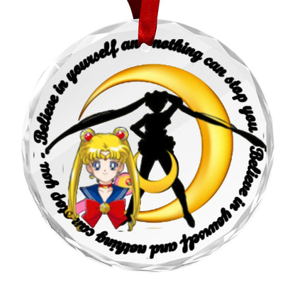 Sailor Moon Round Crystal Ornament - Sailor Moon