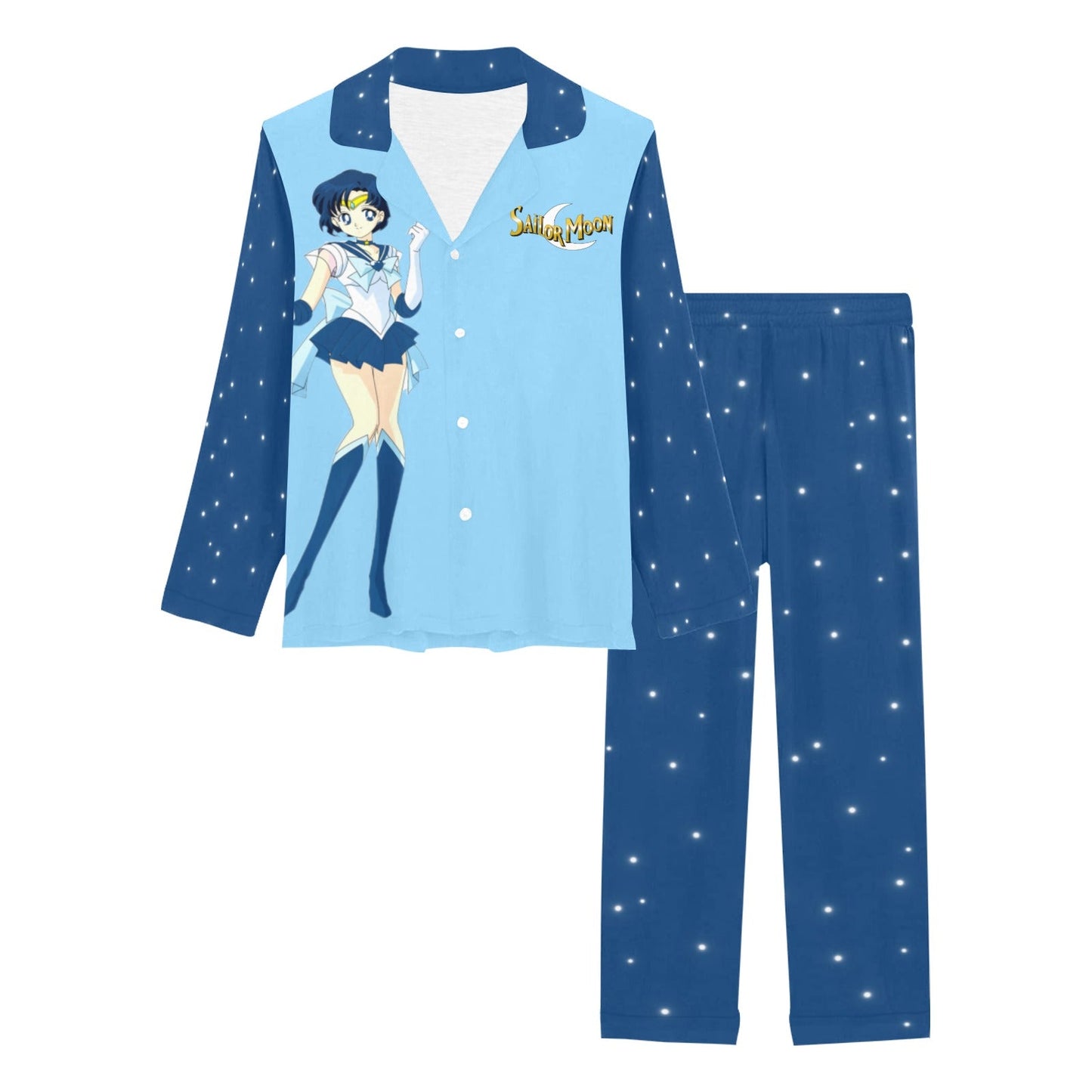 Sailor Mercury Women's Long Pajama Set