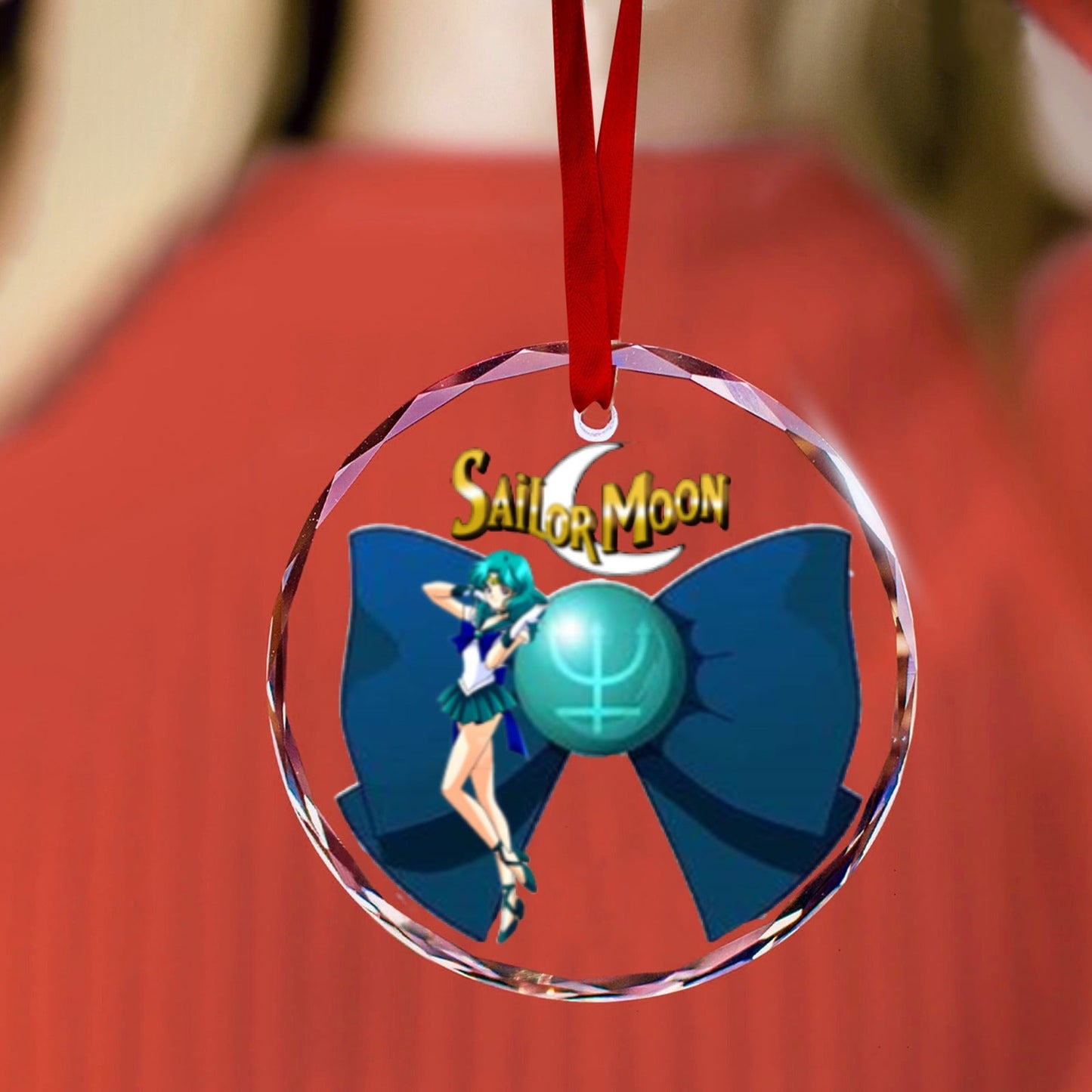 Sailor Moon Round Crystal Ornament -Sailor Neptune