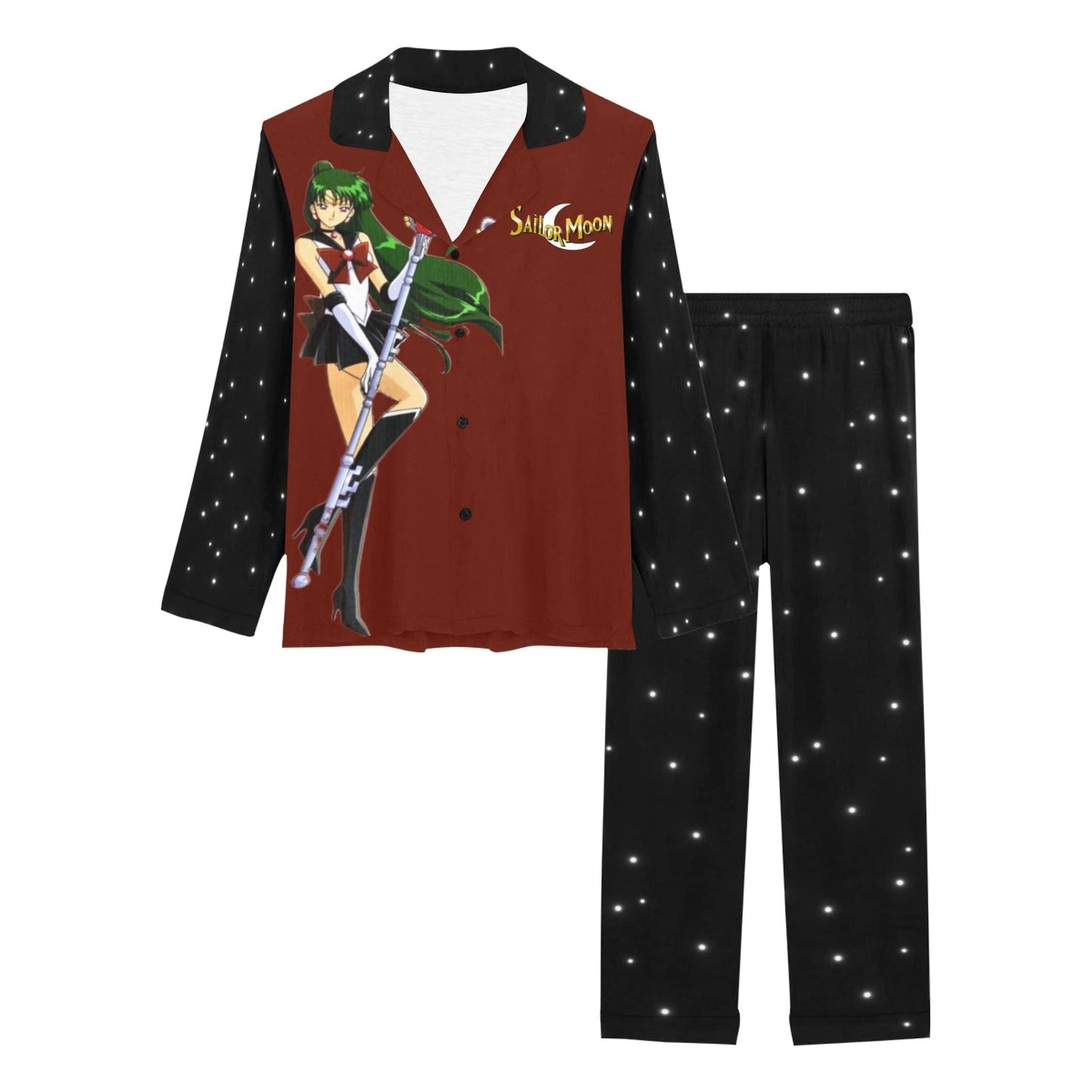 Sailor Pluto Women's Long Pajama Set