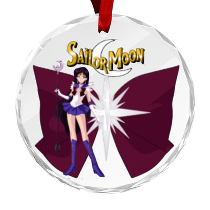 Sailor Moon Round Crystal Ornament - Sailor Saturn