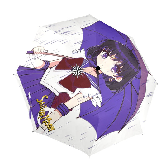 Sailor Saturn Semi-Automatic Foldable Umbrella