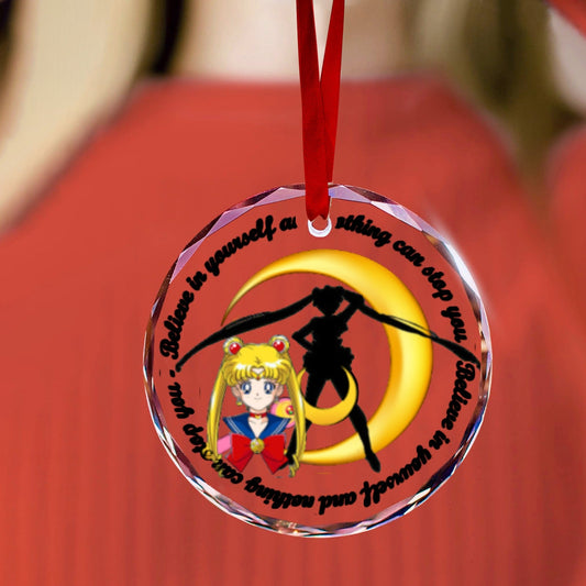 Sailor Moon Round Crystal Ornament - Sailor Moon