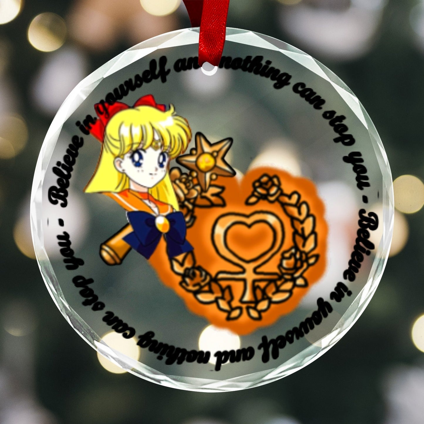 Sailor Moon Round Crystal Ornament - Sailor Venus