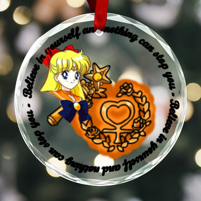 Sailor Moon Round Crystal Ornament - Sailor Venus