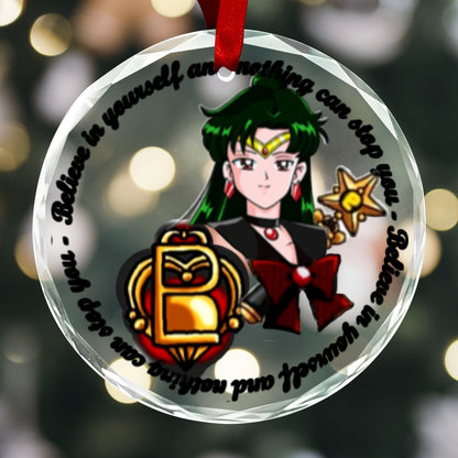 Sailor Moon Round Crystal Ornament - Sailor Pluto