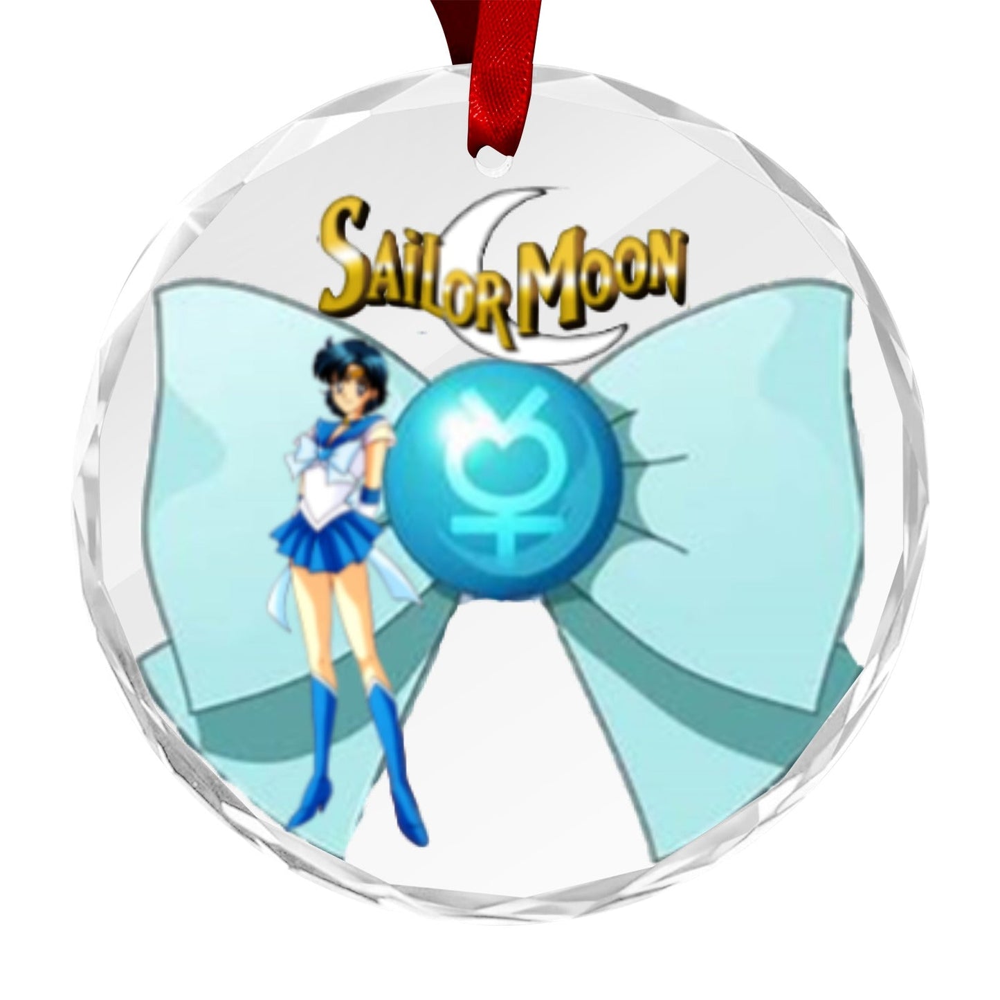 Sailor Moon Round Crystal Ornament - Sailor Mercury