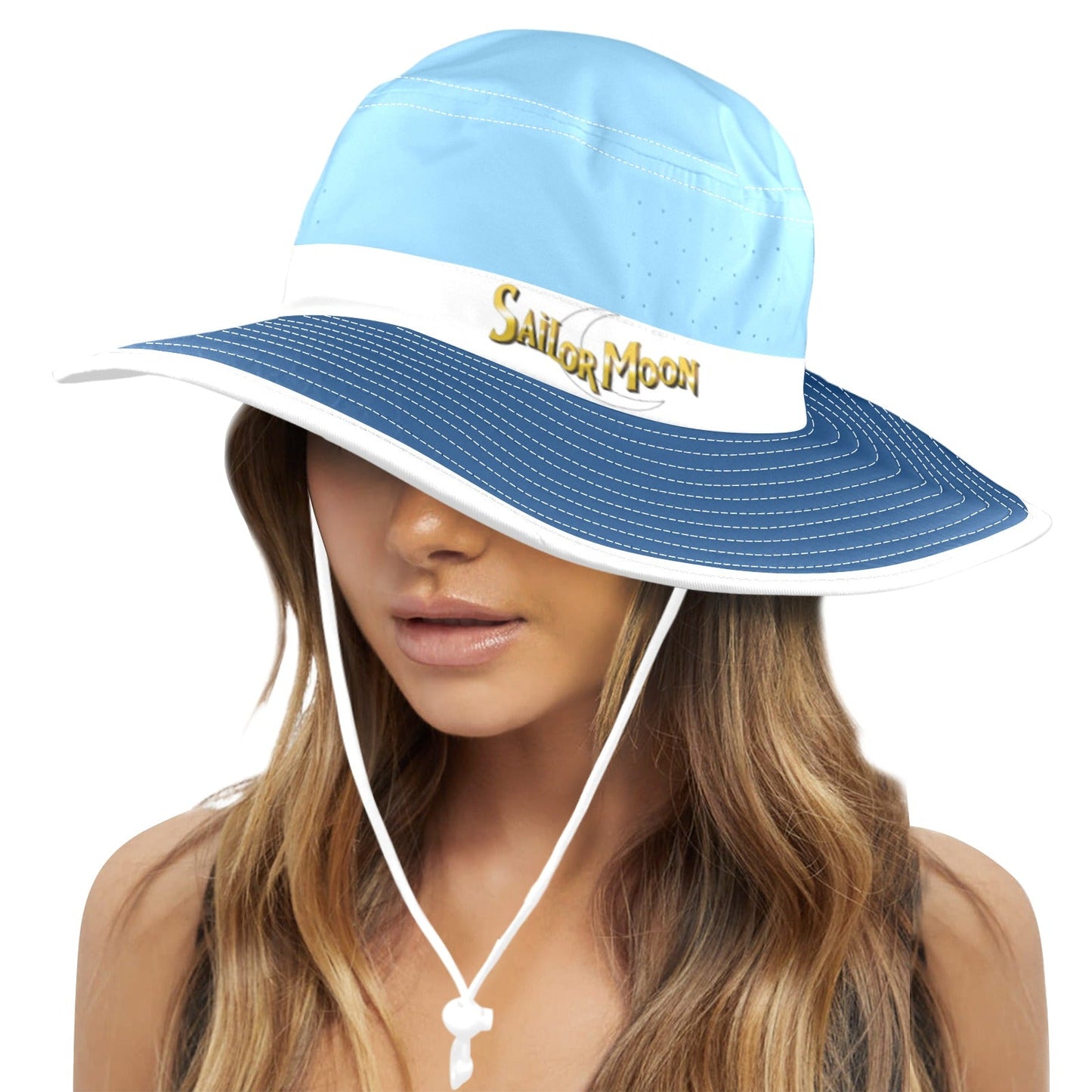 Sailor Mercury Wide Brim Bucket Hat