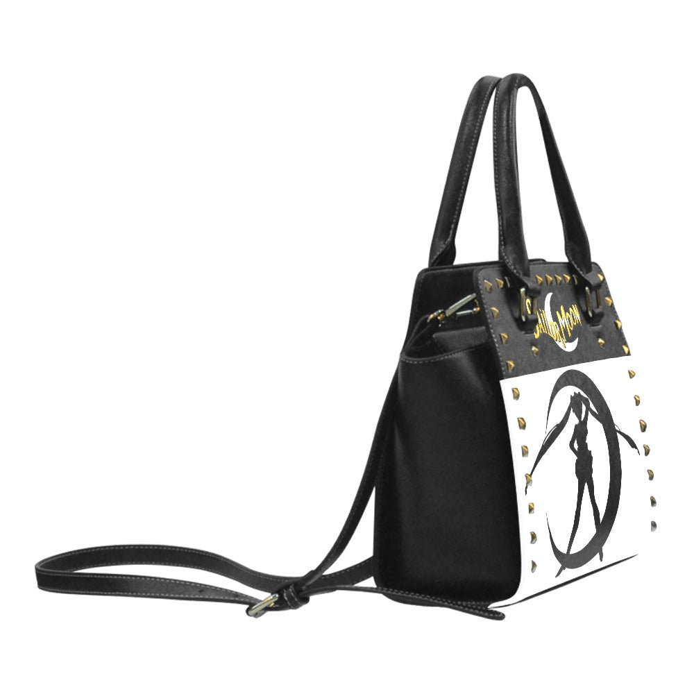 Sailor Moon Rivited Handbag Blk/Wht