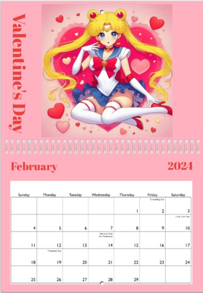 Sailor Moon 2024 Calendar - FREE SHIPPING