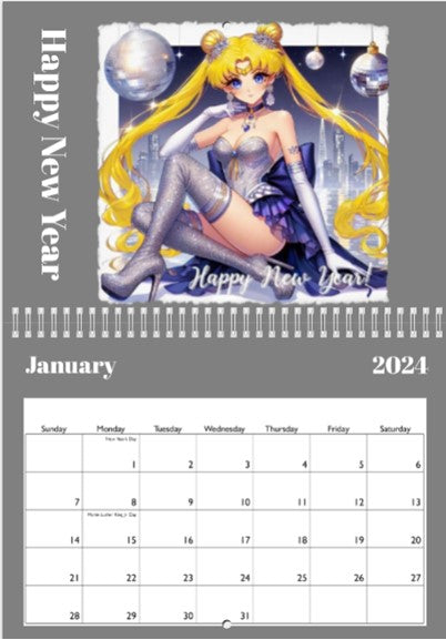 Sailor Moon 2024 Calendar - FREE SHIPPING